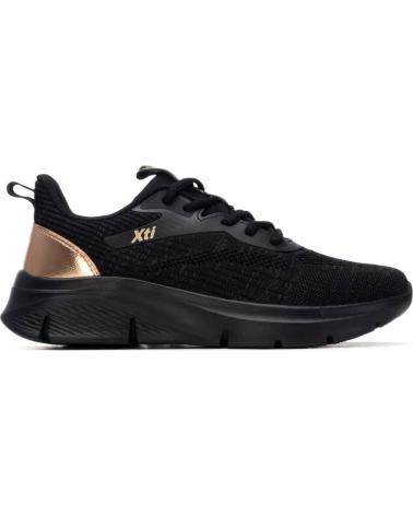 XTI TÊNIS XTI MODELO 145170 PRETO COM DETALHE DOURADO NEGRO