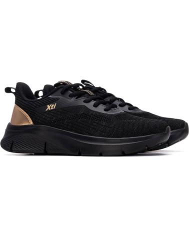 XTI TÊNIS XTI MODELO 145170 PRETO COM DETALHE DOURADO NEGRO