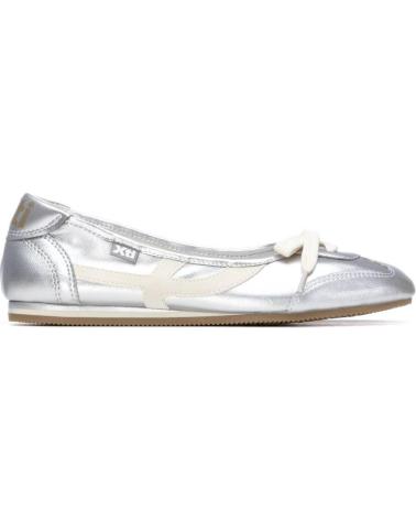 XTI BAILARINAS XTI MUJER PLATA CON DETALLE DE LAZO PLATA