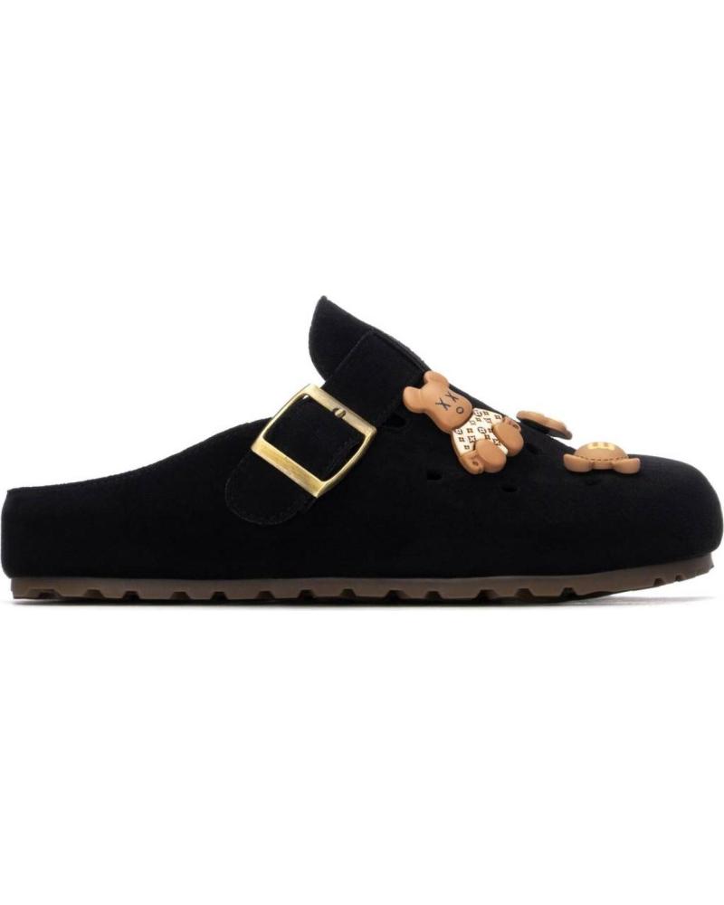 XTI ZUECOS XTI NEGRO CON ADORNOS NEGRO