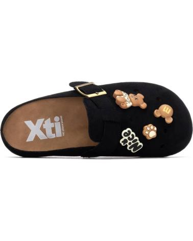XTI ZUECOS XTI NEGRO CON ADORNOS NEGRO