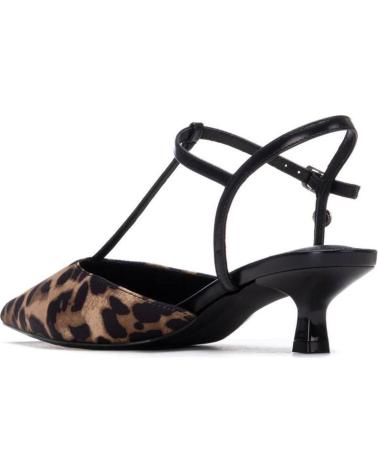 XTI ZAPATOS DE TACÓN XTI CON ESTAMPADO DE LEOPARDO Y TIRAS T LEOPARDO