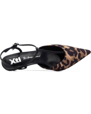 XTI ZAPATOS DE TACÓN XTI CON ESTAMPADO DE LEOPARDO Y TIRAS T LEOPARDO