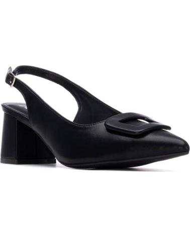 XTI ZAPATOS DE TACÓN XTI PARA MUJER, MODELO 145365, COLOR NEGRO NEGRO