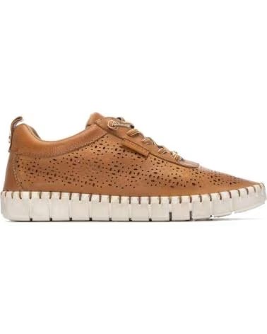 CARMELA ZAPATILLAS CARMELA PIEL CAMEL CON PERFORACIONES CAMEL