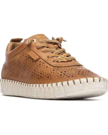 CARMELA ZAPATILLAS CARMELA PIEL CAMEL CON PERFORACIONES CAMEL