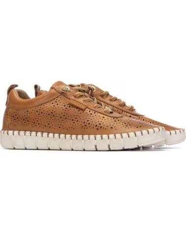 CARMELA ZAPATILLAS CARMELA PIEL CAMEL CON PERFORACIONES CAMEL