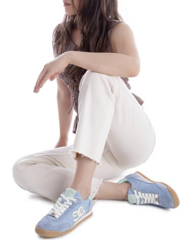 CARMELA CARMELA ZAPATILLAS DEPORTIVAS DE ANTE AZUL PARA MUJER JEANS