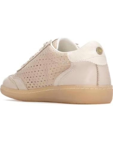 CARMELA DEPORTIVA PARA MUJER 163120 PIEL TROQUELADA BEIGE