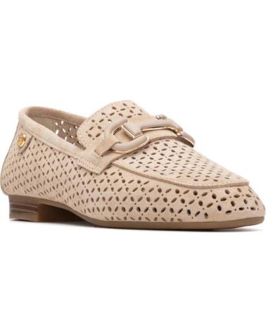 CARMELA MOCASINES CARMELA BEIGE PIEL CON ADORNO BEIGE