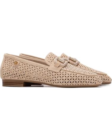 CARMELA MOCASINES CARMELA BEIGE PIEL CON ADORNO BEIGE