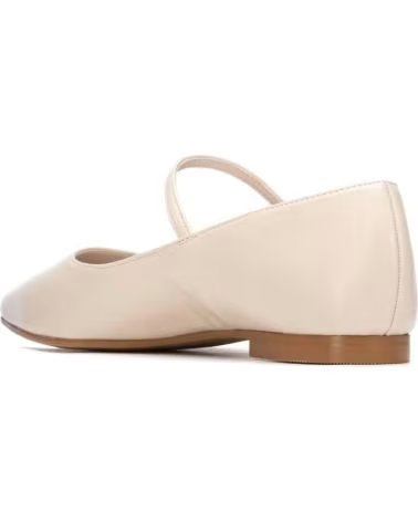 REFRESH BAILARINAS REFRESH MUJER BEIGE PUNTA FINA CON TIRA BEIGE