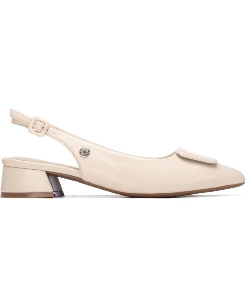 REFRESH ZAPATOS DE TACÓN BAJO DESTALONADOS REFRESH 175085 BEIGE BEIGE