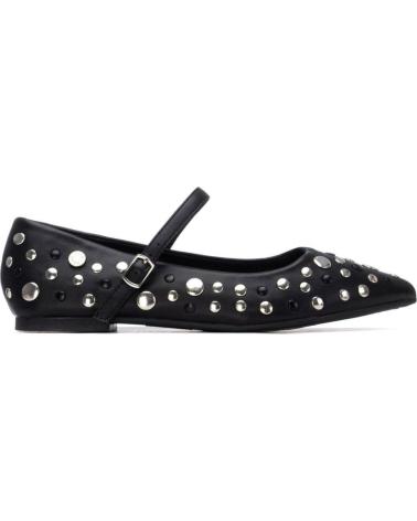 REFRESH BAILARINAS NEGRAS CON TACHUELAS Y CORREA NEGRO