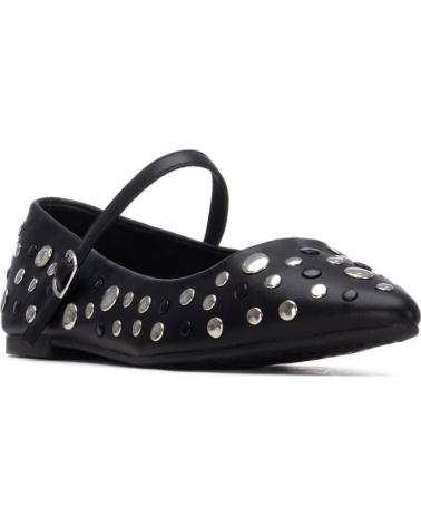 REFRESH BAILARINAS NEGRAS CON TACHUELAS Y CORREA NEGRO