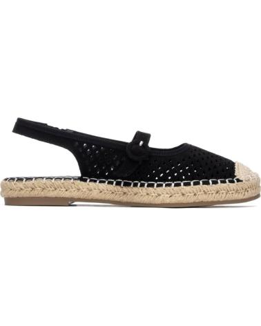 REFRESH ALPARGATAS CON TIRA TRASERA Y DISEÑO CALADO PARA MUJER NEGRO