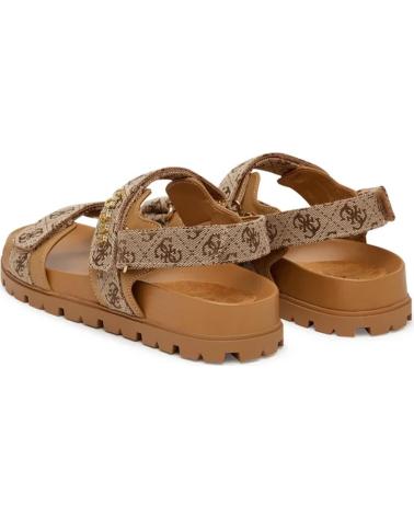 GUESS SANDALIA FLORIZY2 EN COLOR BEIGE PARA MUJER CUERO