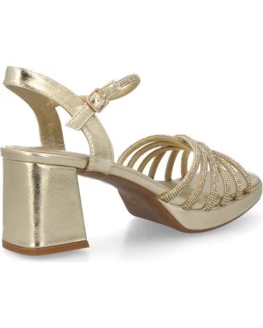 SPORT3PUNTO0 SANDALIAS DE TACÓN DORADO PARA MUJER VARIOS COLORES
