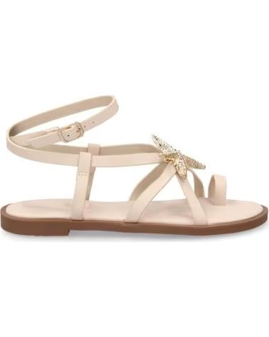 SPORT3PUNTO0 SANDALIAS GLADIADORAS PLANAS BEIGE CON DETALLE DE LAZO VARIOS COLORES