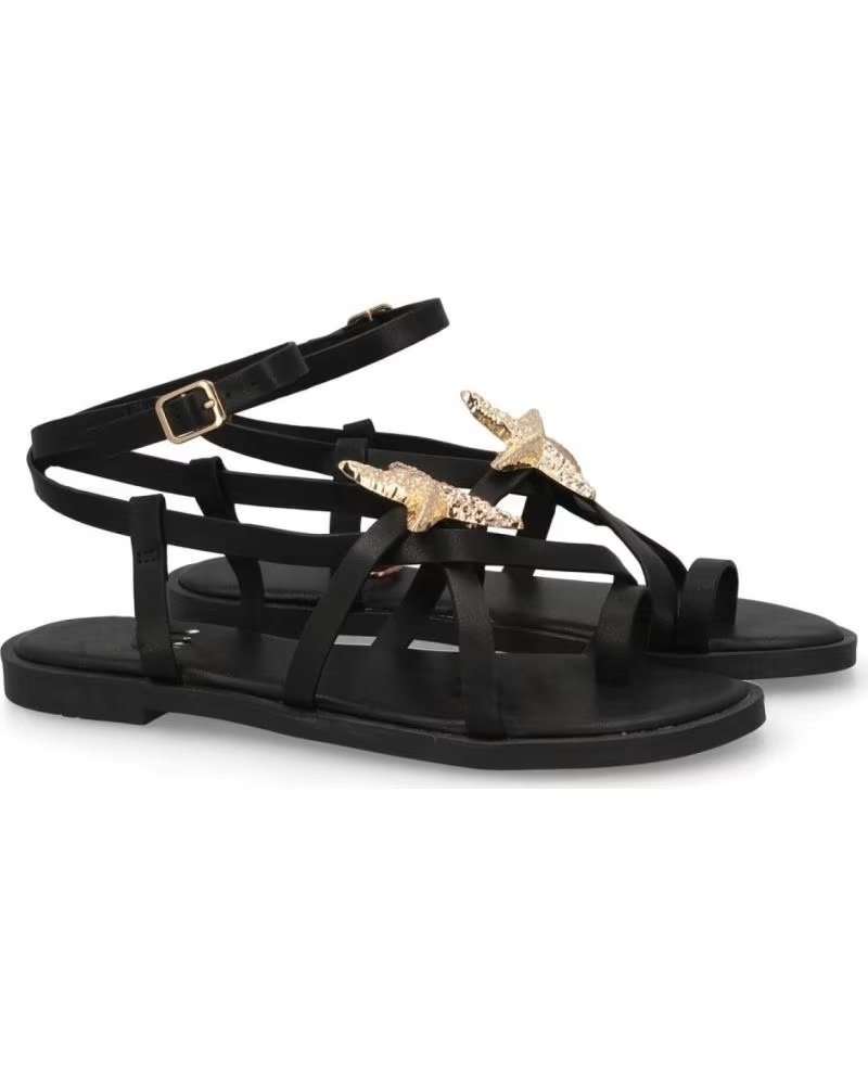 SPORT3PUNTO0 SANDALIAS GLADIADORAS NEGRAS CON DETALLE DE MARIPOSA VARIOS COLORES