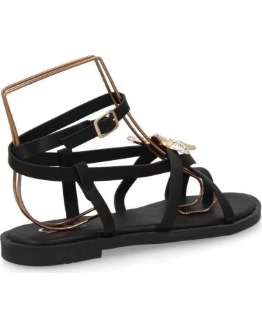 SPORT3PUNTO0 SANDALIAS GLADIADORAS NEGRAS CON DETALLE DE MARIPOSA VARIOS COLORES
