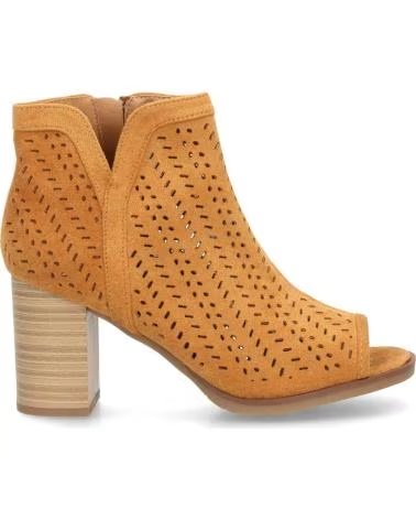SPORT3PUNTO0 BOTINES DE CUERO CON TACÓN BLOQUE PARA MUJER VARIOS COLORES