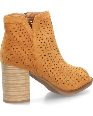 SPORT3PUNTO0 BOTINES DE CUERO CON TACÓN BLOQUE PARA MUJER VARIOS COLORES