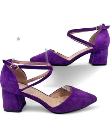 TIMBOS ZAPATOS DE TACÓN DE VESTIR MORADOS PARA MUJER MORADO