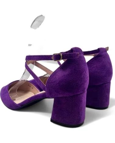 TIMBOS ZAPATOS DE TACÓN DE VESTIR MORADOS PARA MUJER MORADO