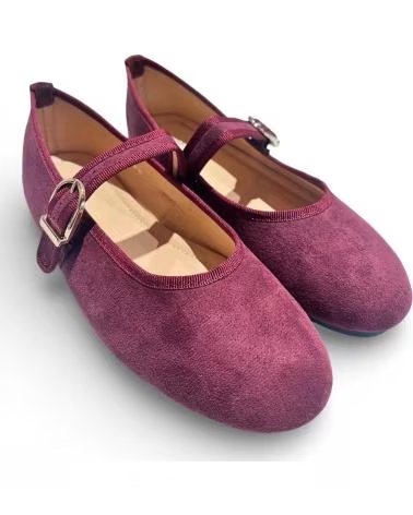 TIMBOS BAILARINAS MERCEDES PLANA MUJER VINO ROJO