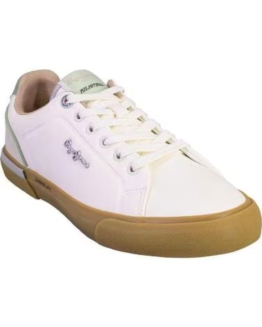 PEPE JEANS ZAPATILLAS CASUAL PEPE JEANS PLS300015 PARA MUJER BLANCO Y VERDE