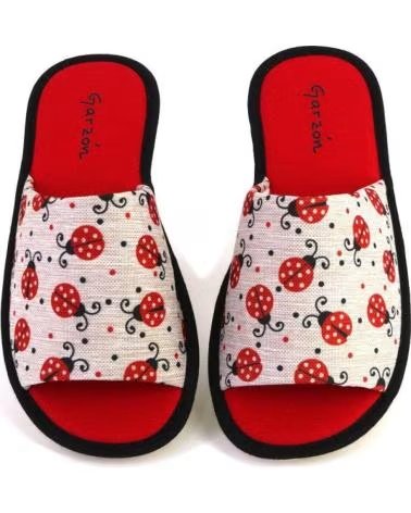 GARZON ZAPATILLAS DE CASA PARA MUJER GARZON P400 168 ROJO