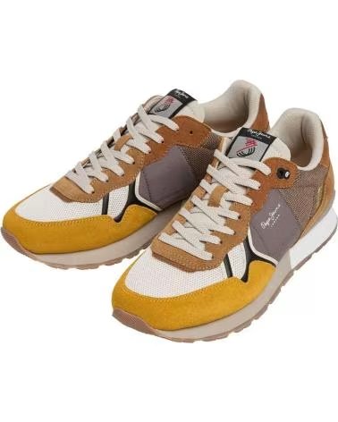 PEPE JEANS ZAPATILLAS PEPE JEANS HOMBRE ANTE MOSTAZA MOSTAZA