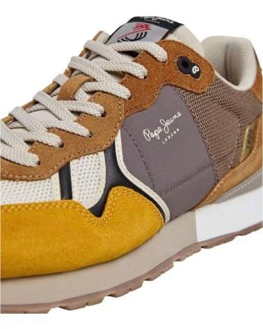 PEPE JEANS ZAPATILLAS PEPE JEANS HOMBRE ANTE MOSTAZA MOSTAZA