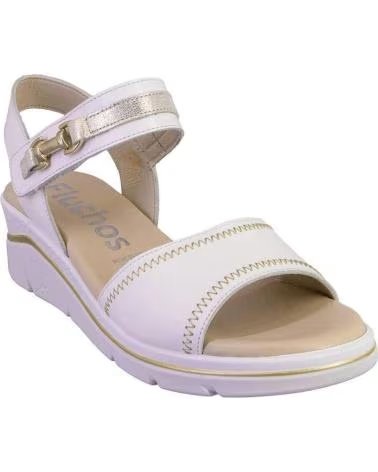 FLUCHOS SANDALIAS DE MUJER FLUCHOS PIEL BLANCO BLANCO
