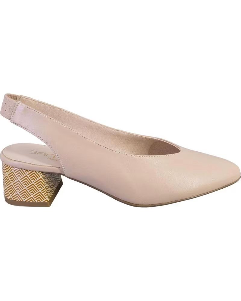 BARMINTON ZAPATOS DE MUJER BARMINTON 6032RAI DE PIEL EN COLOR BEIGE BEIGE