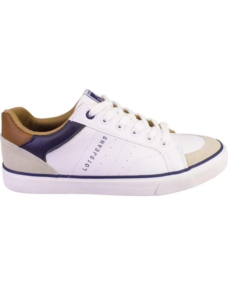 LOIS JEANS ZAPATILLAS CASUAL DE HOMBRE LOIS 61402 BLANCO BLANCO