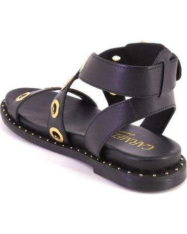 CARMELA SANDALIAS DE MUJER CARMELA DE PIEL NEGRAS NEGRO