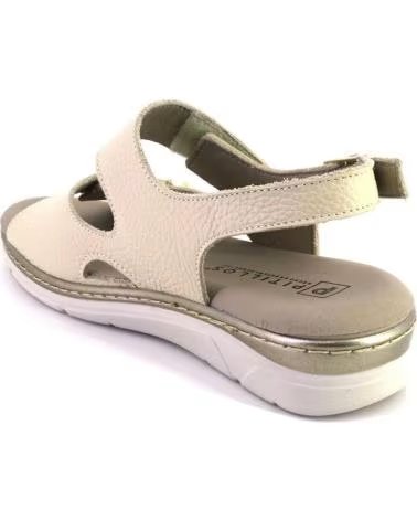 PITILLOS SANDALIAS DE PIEL PARA MUJER PITILLOS 11000 COLOR CREMA CREMA