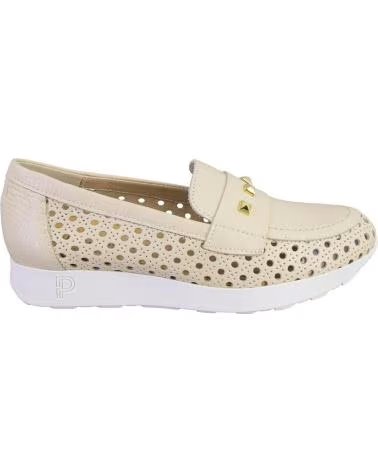 PITILLOS MOCASINES DE MUJER PITILLOS PIEL CREMA CREMA