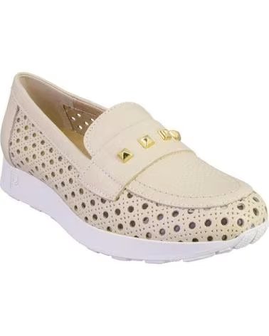 PITILLOS MOCASINES DE MUJER PITILLOS PIEL CREMA CREMA