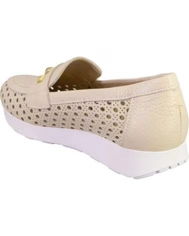 PITILLOS MOCASINES DE MUJER PITILLOS PIEL CREMA CREMA