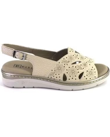 PITILLOS SANDALIAS DE MUJER PITILLOS PIEL CREMA CREMA