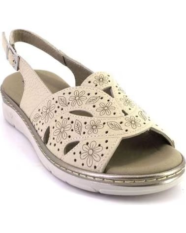 PITILLOS SANDALIAS DE MUJER PITILLOS PIEL CREMA CREMA