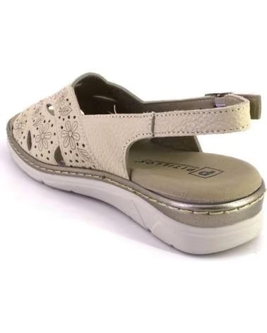 PITILLOS SANDALIAS DE MUJER PITILLOS PIEL CREMA CREMA