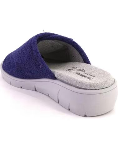 PLUMAFLEX PLUMAFLEX ZAPATILLAS DE CASA PARA MUJER CON CIERRE DE VELCRO AZUL MARINO