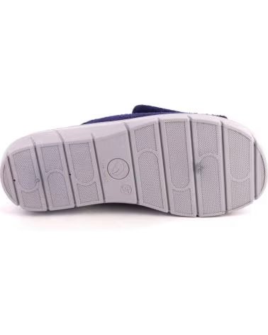 PLUMAFLEX PLUMAFLEX ZAPATILLAS DE CASA PARA MUJER CON CIERRE DE VELCRO AZUL MARINO