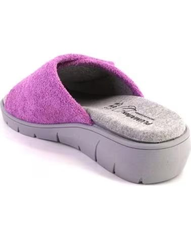 PLUMAFLEX ZAPATILLAS DE CASA PLUMAFLEX MUJER GRISES Y ROSAS ROSA