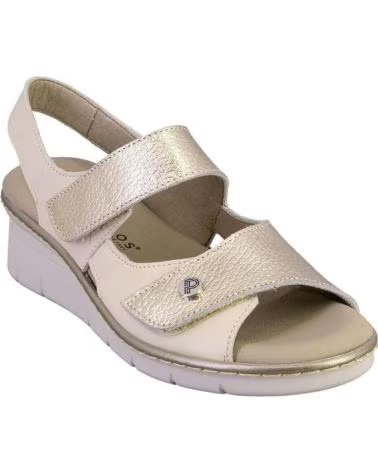PITILLOS SANDALIAS DE MUJER PITILLOS PIEL CREMA CREMA