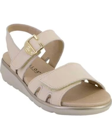 PITILLOS SANDALIAS DE PIEL PITILLOS 20311 PARA MUJER CREMA
